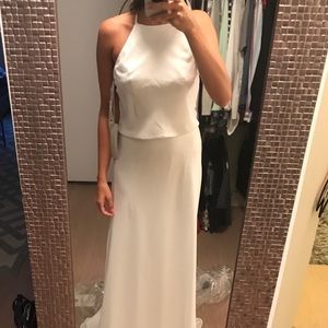 Monique Lhuillier WHITE bridesmaid dress.